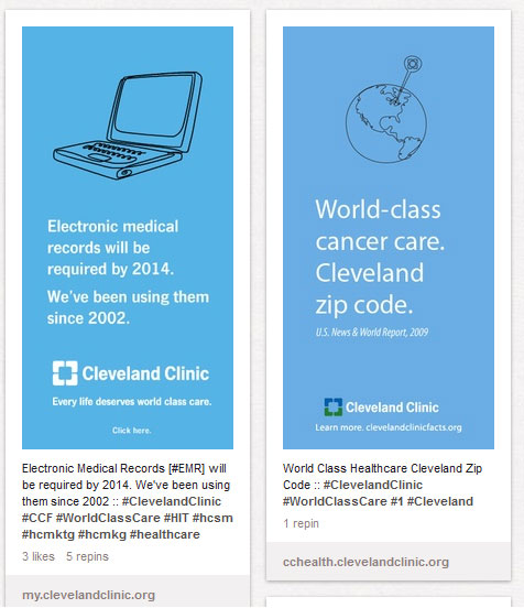 The Cleveland Clinic Pinterest board