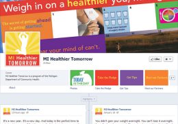 MI Healthier Tomorrow Facebook page
