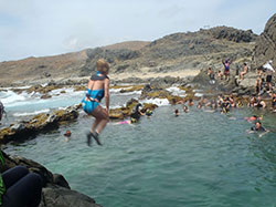 Lori Bahnmueller Cliff Dive