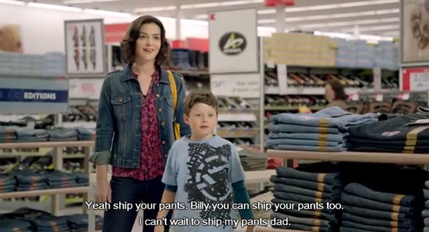 K-Mart Big Gas Savings Commercial: 'Shipping Pants' Inspires New