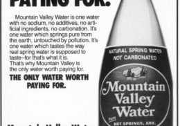 Mountain Valley Water print ad