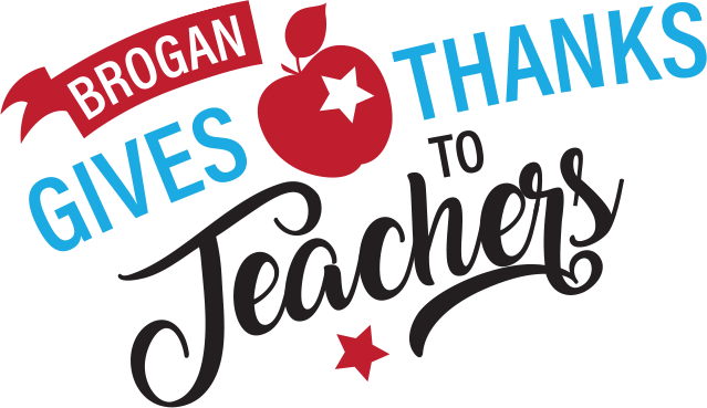 Brogan gives thanks to teachers