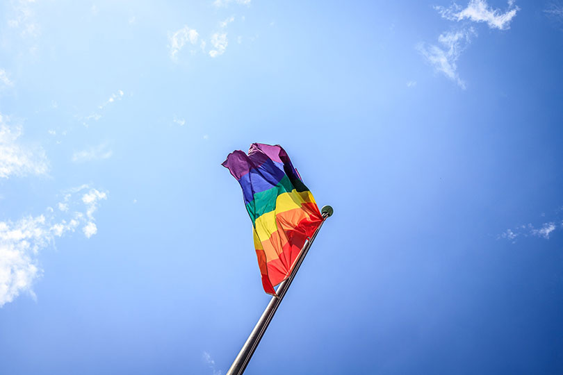 Canadian bank encourages people to deposit rainbows and donate dollars.