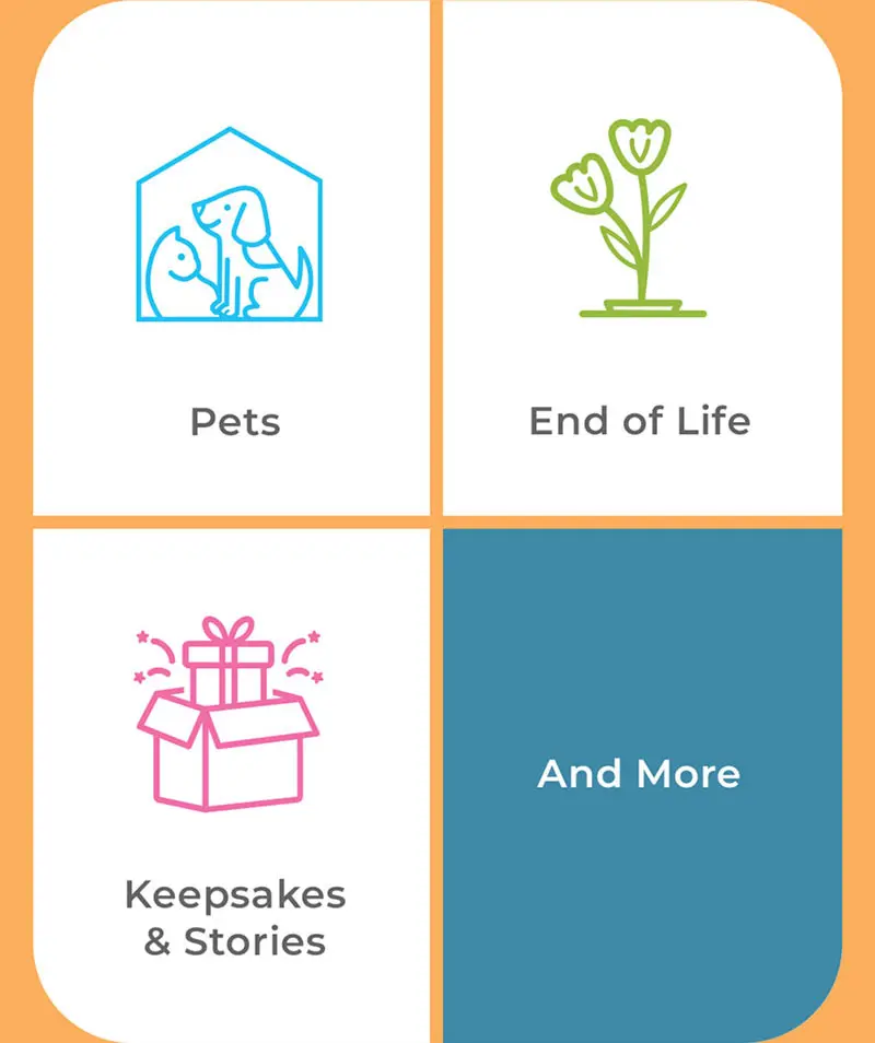 Pets, End of Life, Keepsakes & Stories, And More